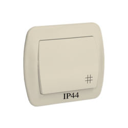 ŁĄCZNIK KRZYŻOWY BRYZGOSZCZELNY IP44 10 AX 250V ZACISKI ŚRUBOWE BEŻ SIMON AKORD - AW7B/12 - KONTAKT SIMON