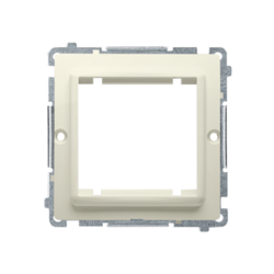 ADAPTER (PRZEJŚCIÓWKA) NA OSPRZĘT STANDARDU 45X45 MM MONTAŻ DO PUSZKI NA WKRĘTY BEŻ SIMON BASIC - BMA45/12 - KONTAKT SIMON
