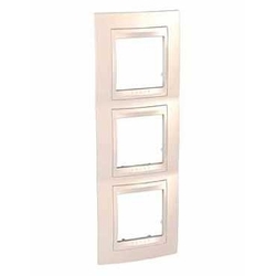 RAMKA POTRÓJNA PIONOWA PIASKOWY UNICA PLUS - MGU6.006V.25 - SCHNEIDER ELECTRIC