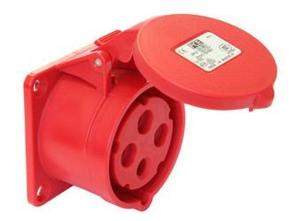 GNIAZDO 16A 3P+Z 400V TABLICOWE PROSTE BEZ PUSZKI IP44 - 314-6 - PCE