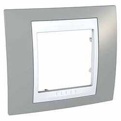 RAMKA POJEDYNCZA SZARY ALABASTER UNICA  - MGU6.002.865 - SCHNEIDER ELECTRIC