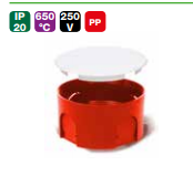 PUSZKA P/T PO-70 PRO DO ŚCIAN MUROWANYCH FI 70X37MM - 0282-00 - ELEKTRO-PLAST NASIELSK