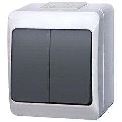ŁĄCZNIK ŚWIECZNIKOWY IP44 BIAŁY - KLAPKI DYMNE EP-LUX 3 HERMES  - 0332-01 - ELEKTRO-PLAST NASIELSK