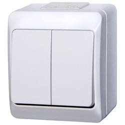 ŁĄCZNIK ŚWIECZNIKOWY HERMETYCZNY N/T IP44 BIAŁY HERMES - 0332-02 - ELEKTRO-PLAST NASIELSK