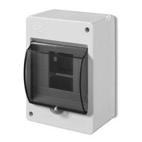 OBODOWA NATYNKOWA MINI S 4-MOD. 1X4 IP20 ZACISK PE+N - 2304-10 - ELEKTRO-PLAST NASIELSK