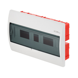 ROZDZIELNIA TWORZYWO 1X18 MODUŁ P/T IP40 LISTWA N+PE DRZWI PRZEZR ELEGANT - 2414-01 - ELEKTRO-PLAST NASIELSK