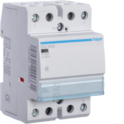 STYCZNIK CICHY 2NO 63A 230V AC. - ESC263S - HAGER - BERKER