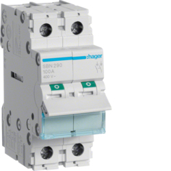 MODUŁOWY ROZŁĄCZNIK IZOLACYJNY 2-POLOWY 100A - SBN290 - HAGER - BERKER