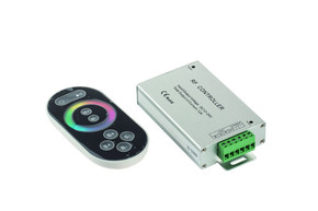 STEROWNIK RADIOWY Z PILOTEM DO TAŚM LED RGB 12A (4A/KANAŁ) - 906601 - POLTRONIC