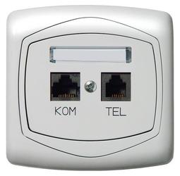 GNIAZDO KOMPUTEROWO-TELEFONICZNE TON  - GPKT-C/K/00 - OSPEL