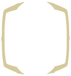 RAMKA OZDOBNA DO GNIAZDA PODWÓJNEGO PIASEK SAHARY TON  - RO-3C/01 - OSPEL