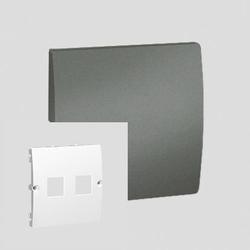 POKRYWA GNIAZDA TELEINFORMATYCZNEGO PŁASKA PODWÓJNA GRAFIT SIMON CLASSIC - MGK1P/25 - KONTAKT SIMON