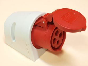 GNIAZDO STAŁE 16A 400V 3P+Z IP44. - 114-6 - PCE