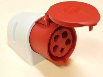 GNIAZDO STAŁE 32A 400V 3P+Z+N IP44. - 125-6 - PCE