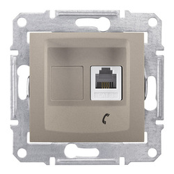 GNIAZDO TELEFONICZNE SATYNA SEDNA  - SDN4101168 - SCHNEIDER ELECTRIC