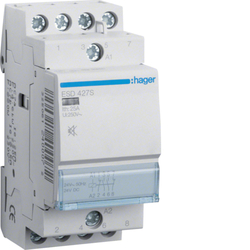 STYCZNIK CICHY 2NO+2NC 25A 24V AC/DC. - ESD427S - HAGER - BERKER