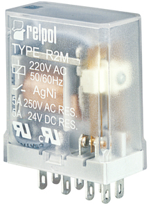 PRZEKAŹNIK 7A STYKI PRZEŁĄCZNE 2P STEROWANIE 24V AC R2M - 620485 - RELPOL