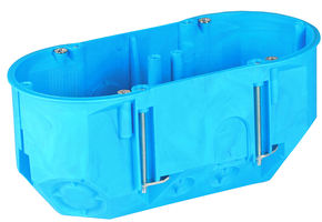 PUSZKA P2X60D DO PUSTYCH ŚCIAN GIPS - DWUPOLOWA FI 2X60 GŁĘBOKA NIEBIESKA - 32092203 - SIMET