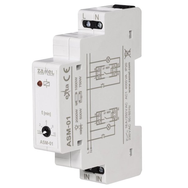 AUTOMAT SCHODOWY MODUŁOWY IP20. - ASM-01 - ZAMEL