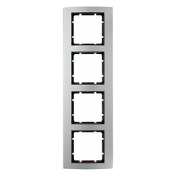 RAMKA POCZWÓRNA ALU/ANTRACYT B.3 - 10143004 - HAGER - BERKER