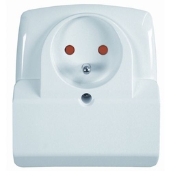 GNIAZDO POTRÓJNE Z UZIEMIENIEM Z PRZESŁONAMI BIAŁY BINGO - GWP330PB01 - SCHNEIDER ELECTRIC