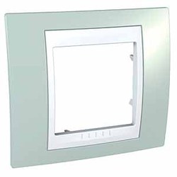 RAMKA POJEDYNCZA ZIELEŃ BRYLANT UNICA/VIVA  - MGU6.002.870 - SCHNEIDER ELECTRIC