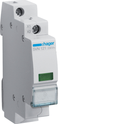 Lampka sygnalizacyjna, zielona 230V AC - SVN121 - HAGER - BERKER