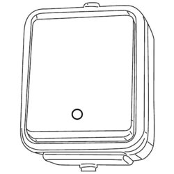 ŁĄCZNIK 1-BIEGUNOWY Z PODŚWIETLENIEM N/T IP44 CEDAR WNT-100CS - WNT100CS01 - SCHNEIDER ELECTRIC