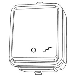 ŁĄCZNIK SCHODOWY Z PODŚWIETLENIEM N/T IP44 CZARNY CEDAR WNT-600CS - WNT600CS05 - SCHNEIDER ELECTRIC
