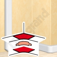 KĄT WEWNĘTRZNY DO WYS 50,Z 1 PRZEGRODĄ DLP - 010606 - LEGRAND