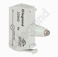 KORPUS DO GŁÓWEK PODŚWIETLANYCH ZIELONY 230 V, ZACISKI ŚRUBOWE OSMOZ - 022942 - LEGRAND
