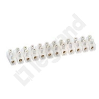 LISTWA ZACISKOWA 12-POLOWA 10 MM2 BIAŁA NYLBLOC  - 034225 - LEGRAND