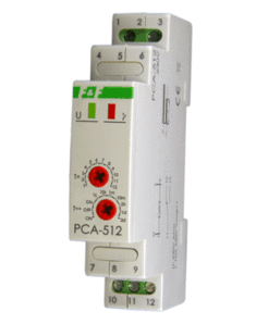 PRZEKAŹNIK CZASOWY 10A STEROWANIE 12-264V AC/DC STYK PRZEŁĄCZNY  0.1SEK-576H PCA-512 UNI - PCA512UNI - F&F