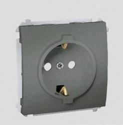 GNIAZDO Z UZIEMIENIEM SCHUKO GRAFITOWY SIMON CLASSIC - MGSZ1.01/25 - KONTAKT SIMON