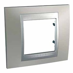 RAMKA POJEDYNCZA NIKIEL MAT UNICA TOP - MGU66.002.039 - SCHNEIDER ELECTRIC
