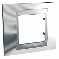 RAMKA POJEDYNCZA CHROM UNICA TOP  - MGU66.002.010 - SCHNEIDER ELECTRIC