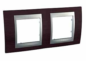 RAMKA PODWÓJNA POZIOMA WENGE UNICA TOP  - MGU66.004.0M3 - SCHNEIDER ELECTRIC