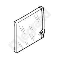 DRZWI TRANSPARENTNE EKINOXE 1 X 8 - 001338 - LEGRAND