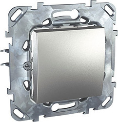 ŁĄCZNIK 1-BIEGUNOWY Z PODŚWIETLENIEM ALUMINIUM UNICA TOP  - MGU50.201.30NZ - SCHNEIDER ELECTRIC