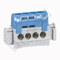 LISTWA PRZYŁĄCZENIOWA NIEBIESKA 4 ZACISKI DŁUGOŚĆ 47MM DO NEDBOX RWN EKINOX TX XL3125 RN65 - 004840 - LEGRAND