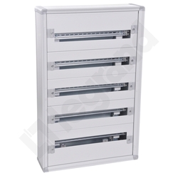 ROZDZIELNIA METAL 5X24 MODUŁY N/T IP30 LISTWA PRZYŁ PE RAL7035 XL3 - 020005 - LEGRAND