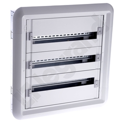 ROZDZIELNIA METAL 3X24 MODUŁY P/T IP30 LISTWA PRZYŁ N+PE RAL7035 XL3 - 020063 - LEGRAND