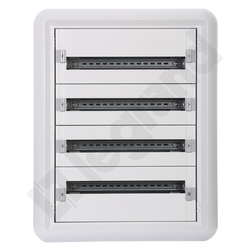 ROZDZIELNIA METAL 4X24 MODUŁY P/T IP30 LISTWA PRZYŁ N+PE RAL7035 XL3 - 020064 - LEGRAND