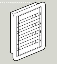 ROZDZIELNIA METAL 5X24 MODUŁY P/T IP30 LISTWA PRZYŁ N+PE RAL7035 XL3 - 020065 - LEGRAND