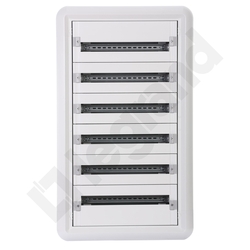 ROZDZIELNIA METAL 6X24 MODUŁY P/T IP30 LISTWA PRZYŁ N+PE RAL7035 XL3 - 020066 - LEGRAND