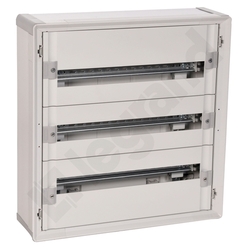 ROZDZIELNIA TWORZYWO 3X24 MODUŁY N/T IP30 LISTWA PRZYŁ N+PE RAL7035 XL3 - 020073 - LEGRAND