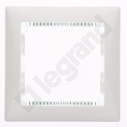 RAMKA POJEDYNCZA BIAŁA/CRYSTAL VALENA - 774461 - LEGRAND