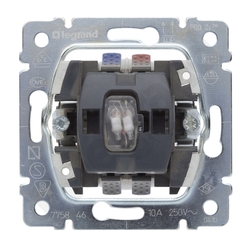 PRZYCISK PRZEŁĄCZNY Z PODŚWIETLENIEM 10A-250V~ SISTENA LIFE  - 775846 - LEGRAND