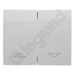 KLAWISZ PODWÓJNY DO MECHANIZMÓW STEROWANIA ROLETAMI ARCTIC SISTENA LIFE - 777014 - LEGRAND