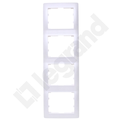 RAMKA POCZWÓRNA PIONOWA PEARL SISTENA LIFE - 771508 - LEGRAND